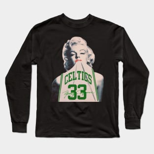 Marilyn Monroe Sports Parody Design Long Sleeve T-Shirt